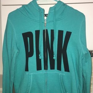 PINK zip up sweatshirt